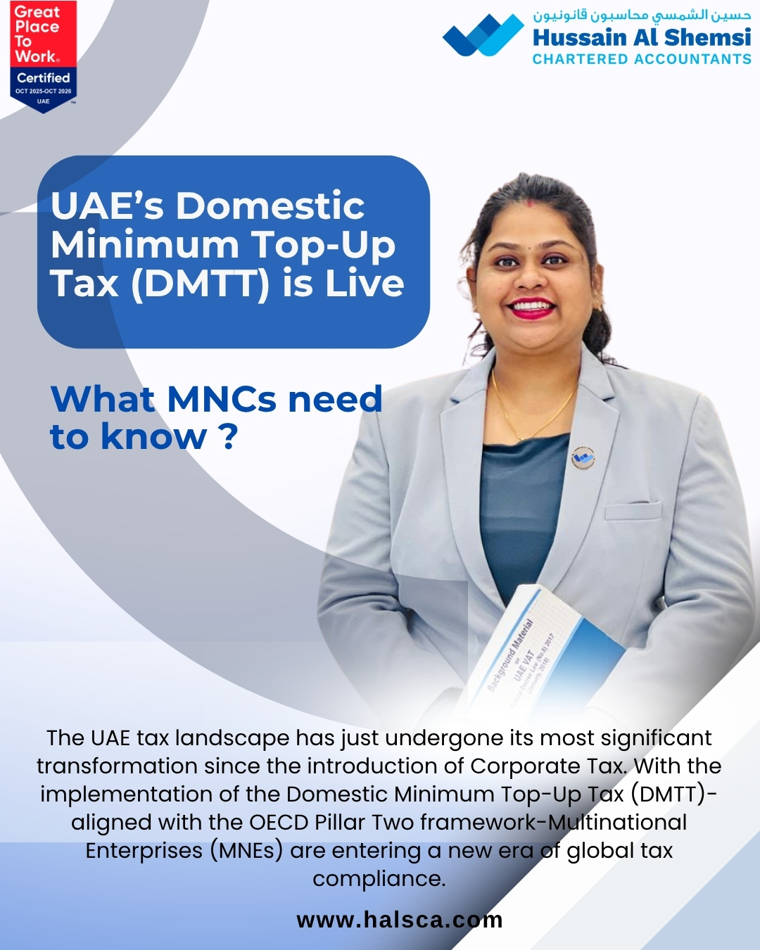 UAE’s Domestic minimum Top-Up Tax (DMTT) is Live